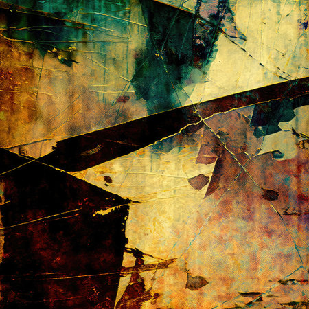 Grunge background with space for text or image. With different color patterns: yellow (beige); brown; green; blueの素材