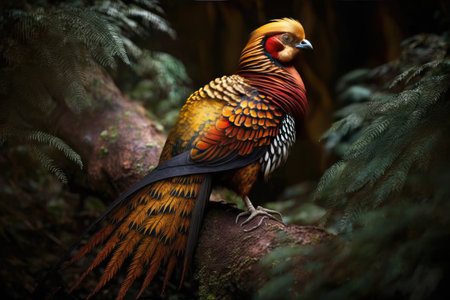 Golden pheasant (Phasianus colchicus)の素材