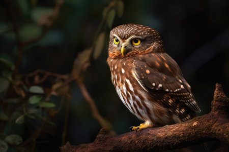 Pygmy Owl (Glaucidium passerinum) in Thailandの素材