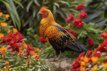 Golden Pheasant (Phasianus colchicus)の素材