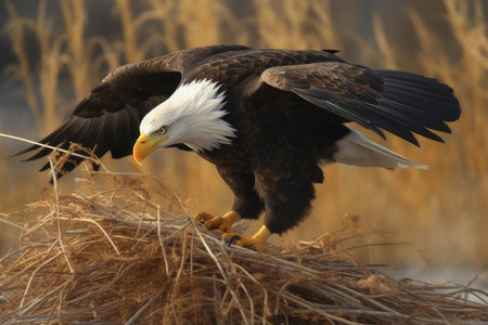 Bald Eagle (Haliaeetus leucocephalus)の素材