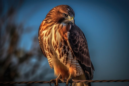 Red-shouldered Hawk (Buteo jamaicensis)の素材