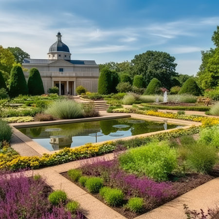 Gardens and gardens of the Royal Botanic Gardens.の素材