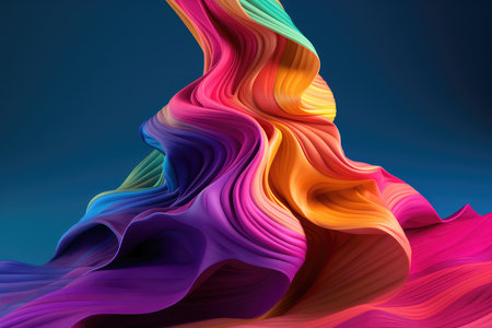 Abstract colorful background. 3d rendering,  3d illustration.の素材
