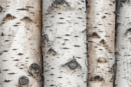 birch bark as a background, closeup of photo, nature seriesの素材