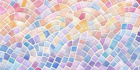 Abstract watercolor background. Colorful mosaic texture. Vector illustration.の素材