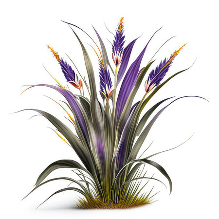 Tropical flowers isolated on white background. Vector illustration for your designの素材