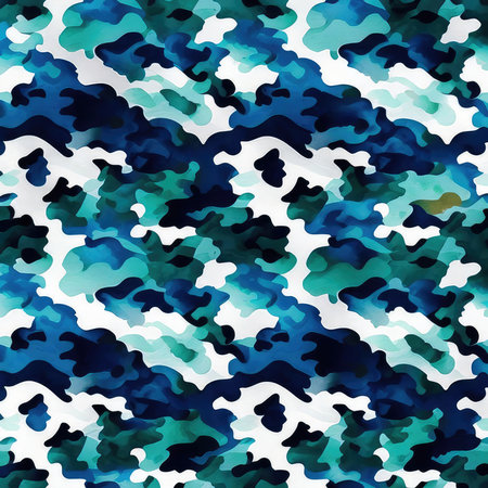 Camouflage Seamless Pattern. Classic clothing style masking camo repeat printの素材