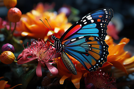 Butterfly on flower,butterfly in the garden.の素材