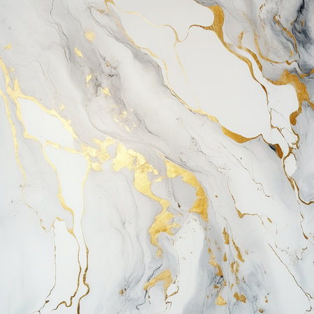 Gold and white marble texture background pattern with high resolution. Can be used for interior decoration.の素材