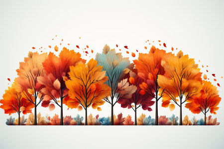 Autumn background with colorful autumn leaves. EPS10 vector file includedの素材
