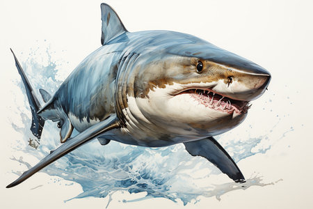 Great White Shark (Carcharodon carcharias)の素材