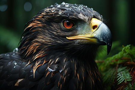 Close-up portrait of a Golden Eagle (Aquila chrysaetos)の素材
