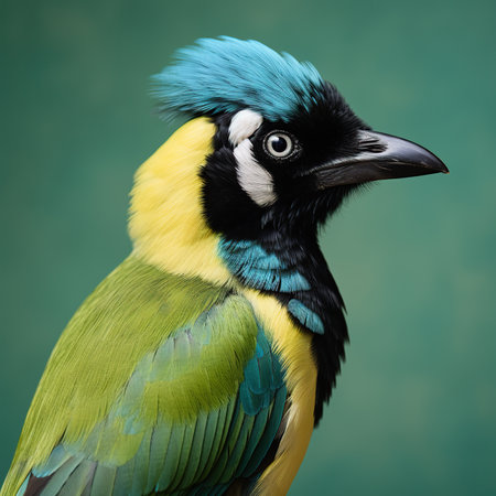 Portrait of a Blue-crowned Bee-eater birdの素材