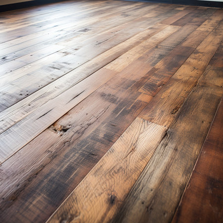 Wooden floor background. Wooden parquet floor texture. Wooden floorの素材