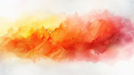 Abstract watercolor painting featuring vibrant brushstrokes on a white background. The expressive, organic forms create a sense of movement and energy. The interplay of colors and textures evokes emotions and invites interpretation. Suitable for home dÃ©cor, branding, or creative projects.の素材