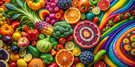 Dive into the vibrant world of 1970s food photography, a captivating fusion of psychedelic colors and delicious gourmet dishes. This stunning collection showcases a retro feast for the eyes, transporting you back to an era of bold flavors and experimental cuisine.  Notice the bold use of color, the playful compositions, and the innovative presentation styles that defined the era. From vibrant fruits and vegetables to artistically arranged meals, these images capture a unique period in food culture.  Imagine a time when food was not just sustenance, but a work of art.  The psychedelic hues and surreal elements of the photography reflect the broader cultural movement of the time.  These images offer a glimpse into the aesthetic choices of the 1970s, showcasing a visual language that was both groundbreaking and incredibly appealing.  The vibrant vintage aesthetic is a testament to the creativity and experimentation of the era, where culinary artistry met artistic expression.  These images are not merely photographs; they are windows into a bygone era of culinary exploration and artistic expression.  The groovy gourmet dishes, carefully composed and colorfully presented, evoke a sense of wonder and excitement. These vintage culinary creations are a feast for the eyes, capturing the essence of a generation that dared to experiment and express themselves through food.の素材