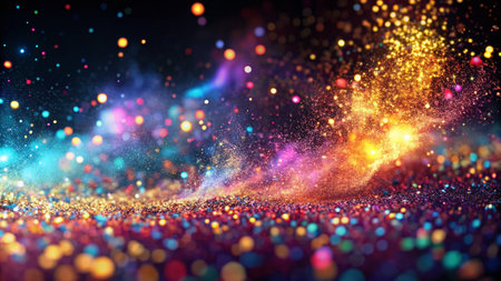 Abstract Dust Particle Background: 4K High-Resolution Microscopic Image of Floating Dust Specksの素材