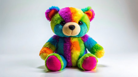 Adorable Plush Toy on White, Clean Background - Perfect for Product Photographyの素材