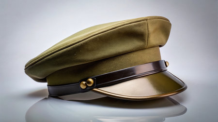 Minimalist Military Hats &amp; Caps:  Green Beret,  Officer's Cap,  Army Helmet,  Winter Hatの素材
