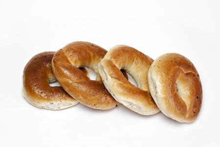 ring-shaped rolls with poppy seedsの写真素材