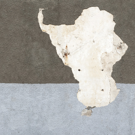 cracked grunge stucco wall pasrt grey and blueの写真素材