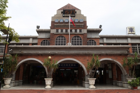 Railway stations in Yilan County, Taiwanのeditorial素材