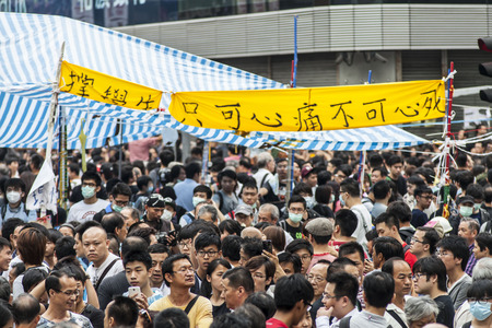 Occupy Central with Love and Peace, Hong Kongのeditorial素材