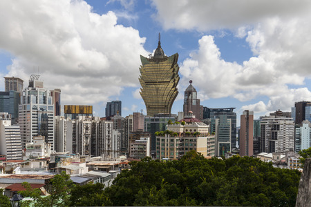 Macau City skylineのeditorial素材