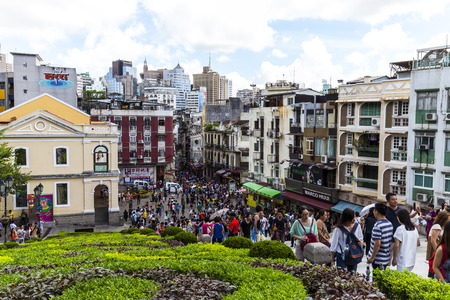 Macau Street viewのeditorial素材