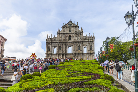 Stock Photo - Ruins of St Paul s, Macauのeditorial素材