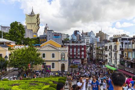 Macau Street viewのeditorial素材