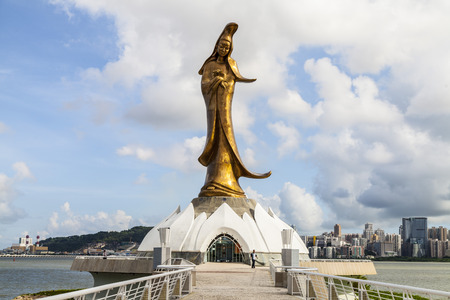 The statue of a Guanyin , Macauの写真素材