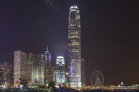 Hong Kong Skyline of Night View