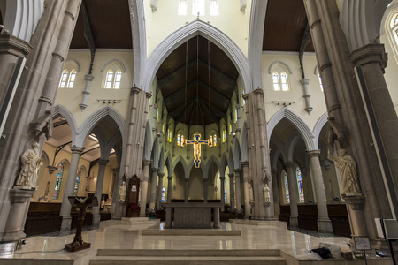 Interior of the Catholic Churchのeditorial素材
