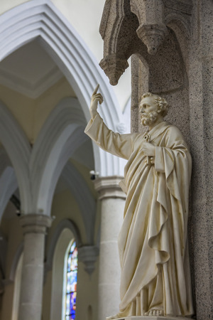 The statue of a Saint Paulの写真素材
