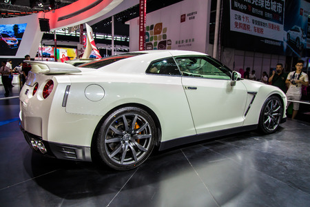 2015 19th ShenzhenHong KongMacao International Auto Show Girlのeditorial素材