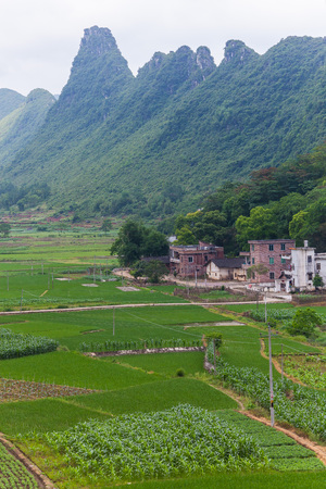 Southern China villageの写真素材
