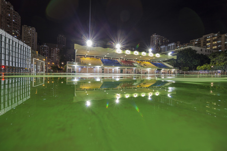 Tsuen Wan Sha Tsui Road Soccer Stadium and Playgroundのeditorial素材