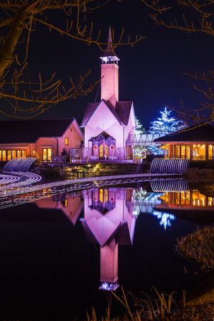 Nabana no sato winter illumination in Mie, Nagoya, Japanのeditorial素材