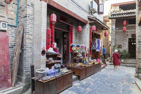 Huang Yao ancient townのeditorial素材