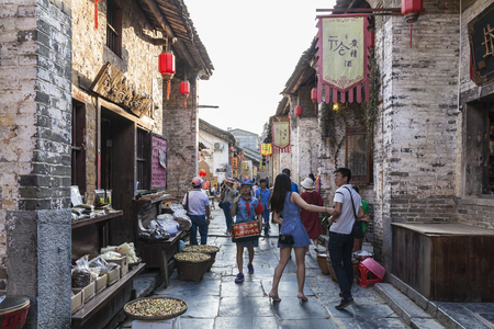 Huang Yao ancient townのeditorial素材