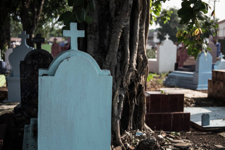 Tombs and crosses in Thailand
