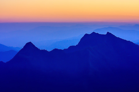 morning on the mountainの写真素材
