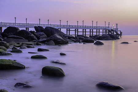 morning on andaman seaの写真素材