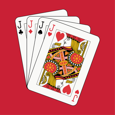 jacks poker non red backgroundのイラスト素材