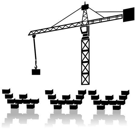 work in progress icon. Shadows layered.のイラスト素材