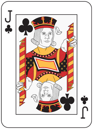 Jack of Clubs. Original designのイラスト素材