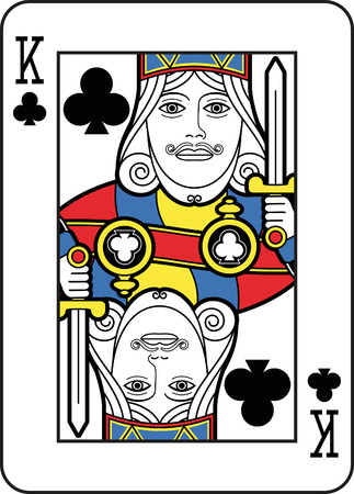 Stylized King of Clubsのイラスト素材
