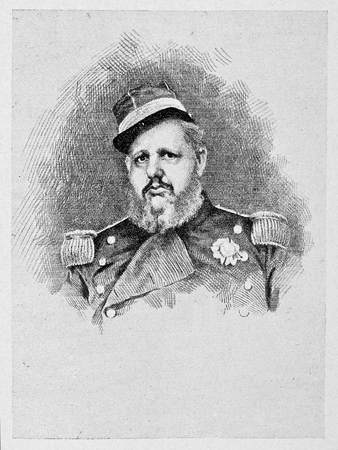 Old engraved portrait of Ferdinand II of the Two Sicilies.のeditorial素材